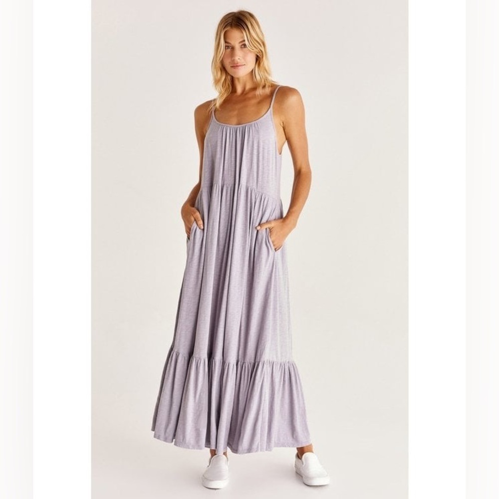 Z supply lido slub midi dress lavender